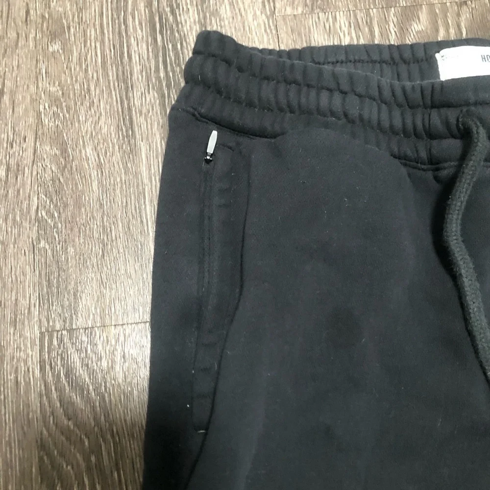 Hollister Black Joggers with Zipper Pockets & Embroidered Logo - Size S